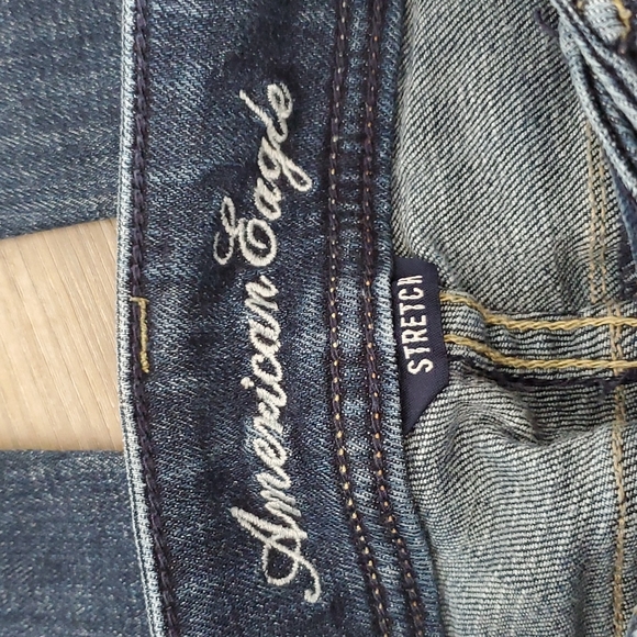 American Eagle Dark Wash Stretch Original Boot Cut Jeans - Picture 3 of 8